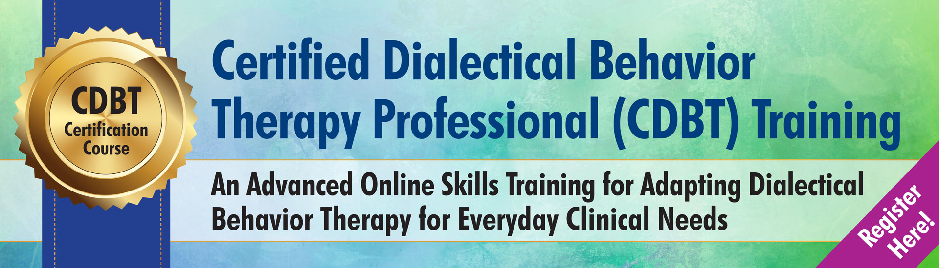 an ad for lane pederson's DBT for clinicians course on Pesi