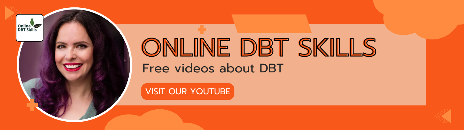 an ad for Online DBT Skills' youtube channel