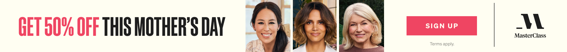 mother's day sale at masterclass