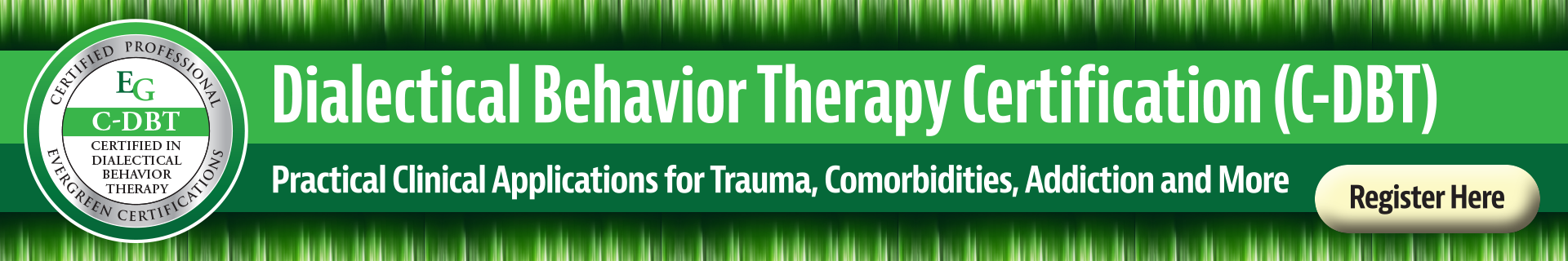 an ad for lane pederson's DBT for clinicians course on Pesi